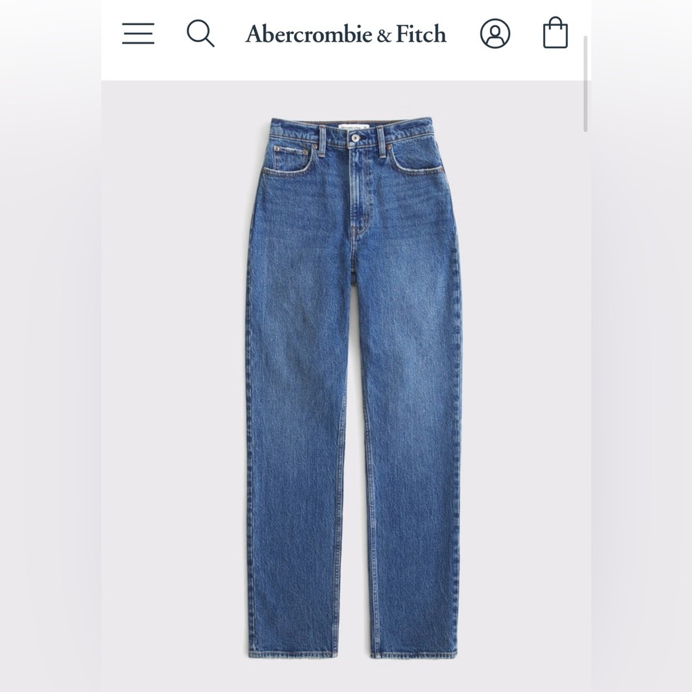 Abercrombie & Fitch The 90’s Straight Ultra High Rise Jeans